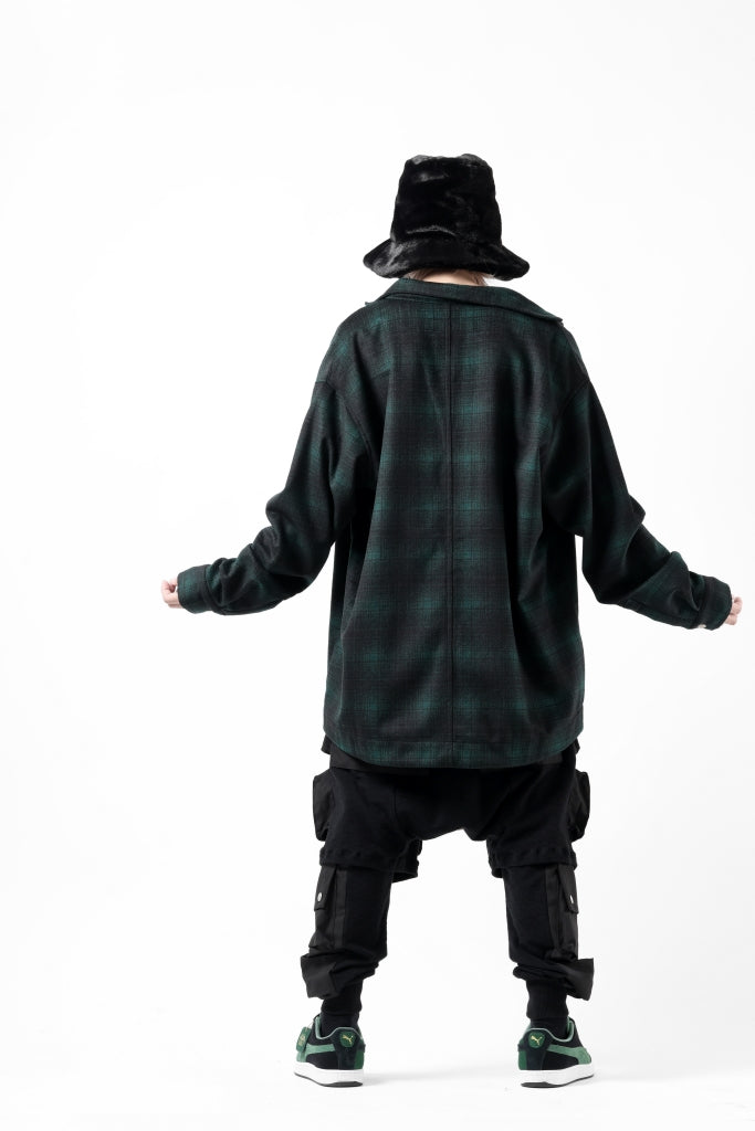 A.F ARTEFACT SNAPPED OVER SHIRT / OMBRE FLANNEL