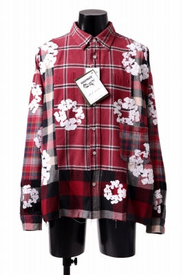 READYMADE x DENIM TEARS COTTON WREATH CHECK SHIRT