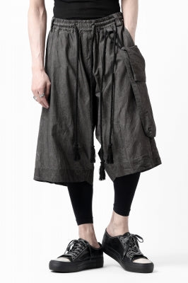 _vital drop crotch shorts with hanging pocket