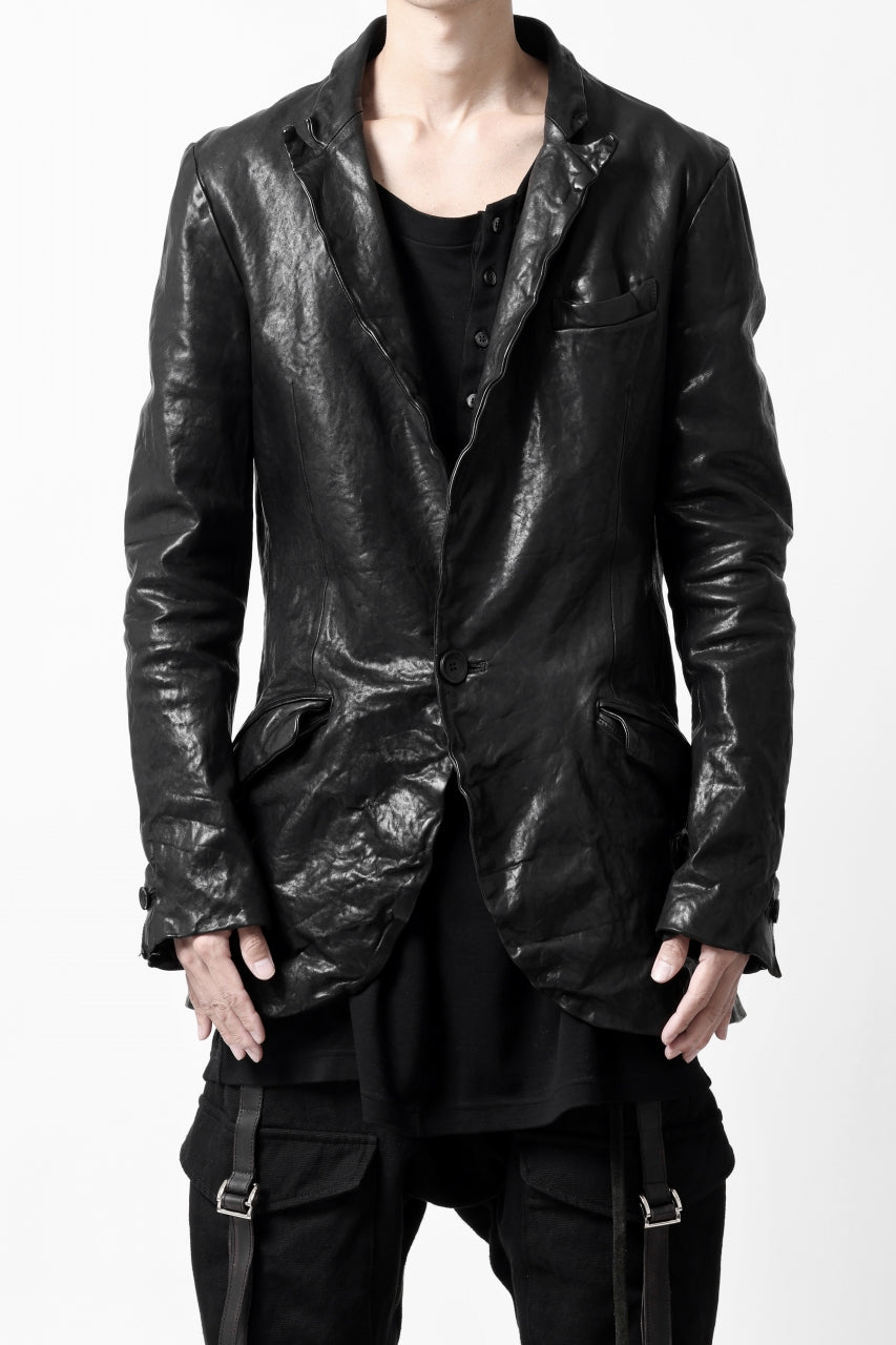 ISAMU KATAYAMA BACKLASH TAILORED JACKET / DOUBLE-SHOULDER OBJECT DYED