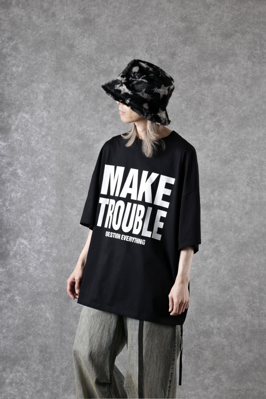 MASTERMIND WORLD x KATHARINE HAMNETT SLOGAN BIG TEE / MAKE TROUBLE