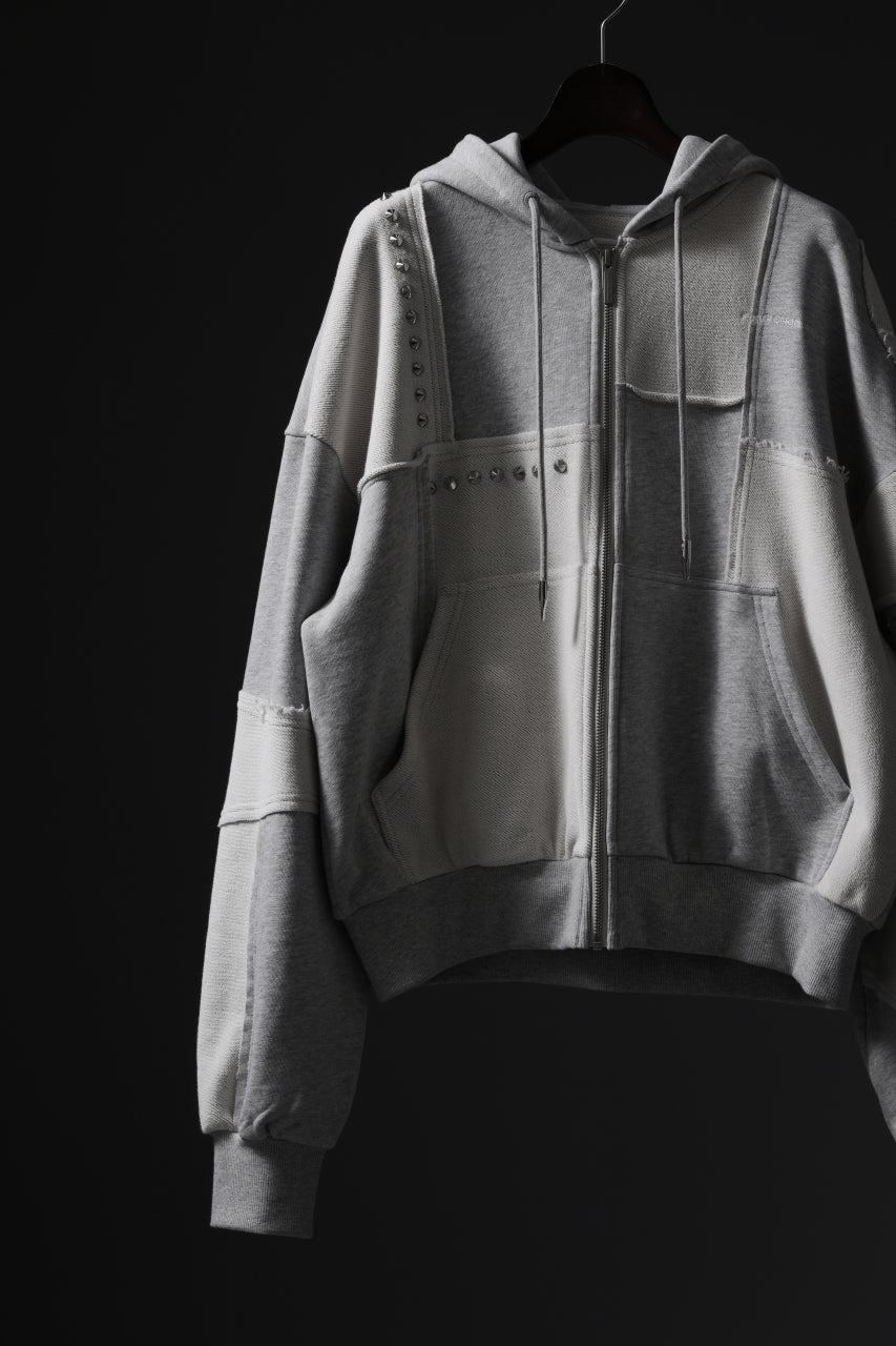 Feng Chen Wang PANELLED FULL ZIP HOODIE