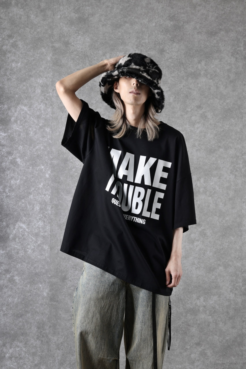 MASTERMIND WORLD x KATHARINE HAMNETT SLOGAN BIG TEE / MAKE TROUBLE