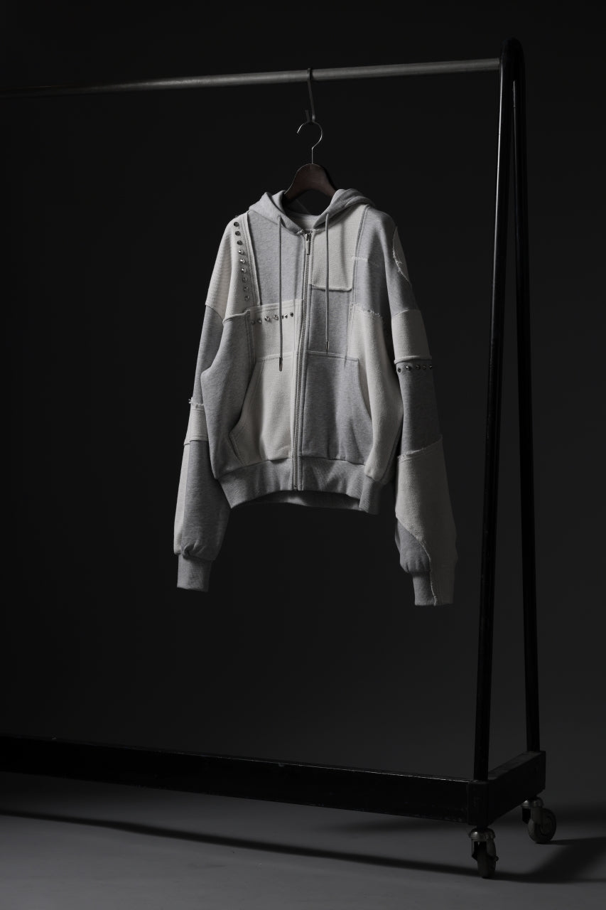 Feng Chen Wang PANELLED FULL ZIP HOODIE