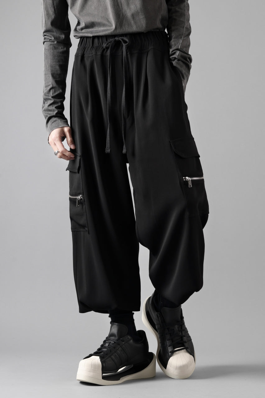 thom/krom RELAXED FIT CARGO TROUSERS / ELASTIC VISCOSE