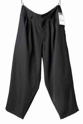 Y's for men 3TUCKS WIDE TAPERED PANTS / CLASSIC WOOL GABADINE