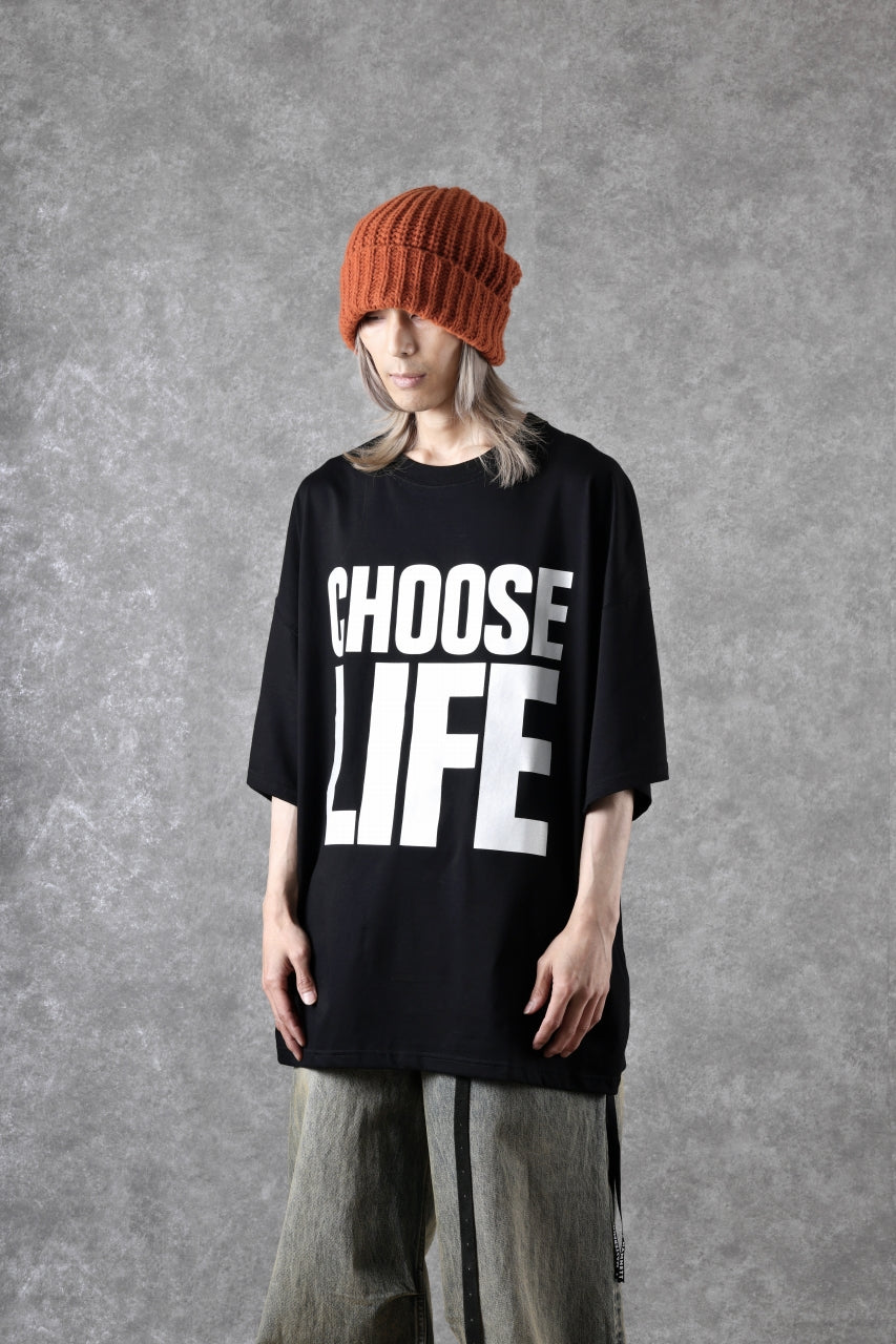 MASTERMIND WORLD x KATHARINE HAMNETT SLOGAN BIG TEE / CHOOSE LIFE