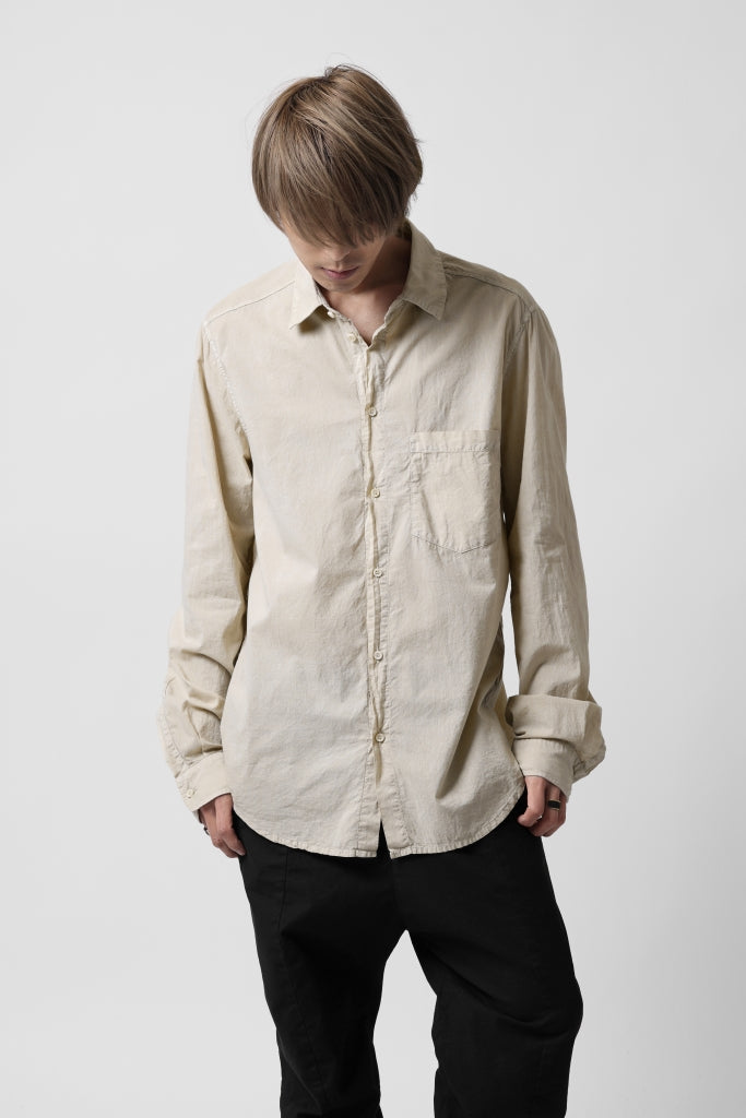 daub DYEING PLAIN SHIRT / ORGANIC COTTON