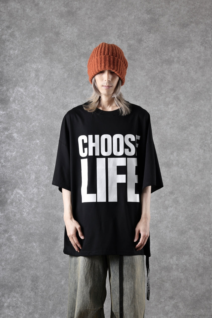 MASTERMIND WORLD x KATHARINE HAMNETT SLOGAN BIG TEE / CHOOSE LIFE