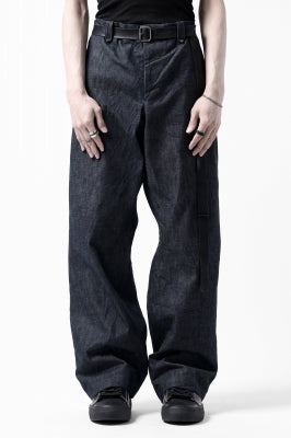 CAPERTICA WIDE SEAMLESS TROUSERS / ZIMBABWE COTTON LITE DENIM