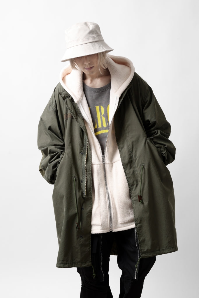 mastermind WORLD x ALPHA INDUSTRIES M-65 FISHTAIL COAT - CRAZY PANELED