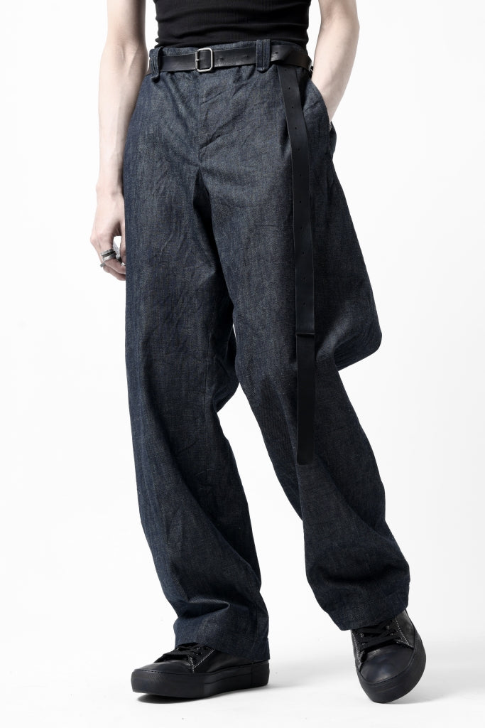 CAPERTICA WIDE SEAMLESS TROUSERS / ZIMBABWE COTTON LITE DENIM