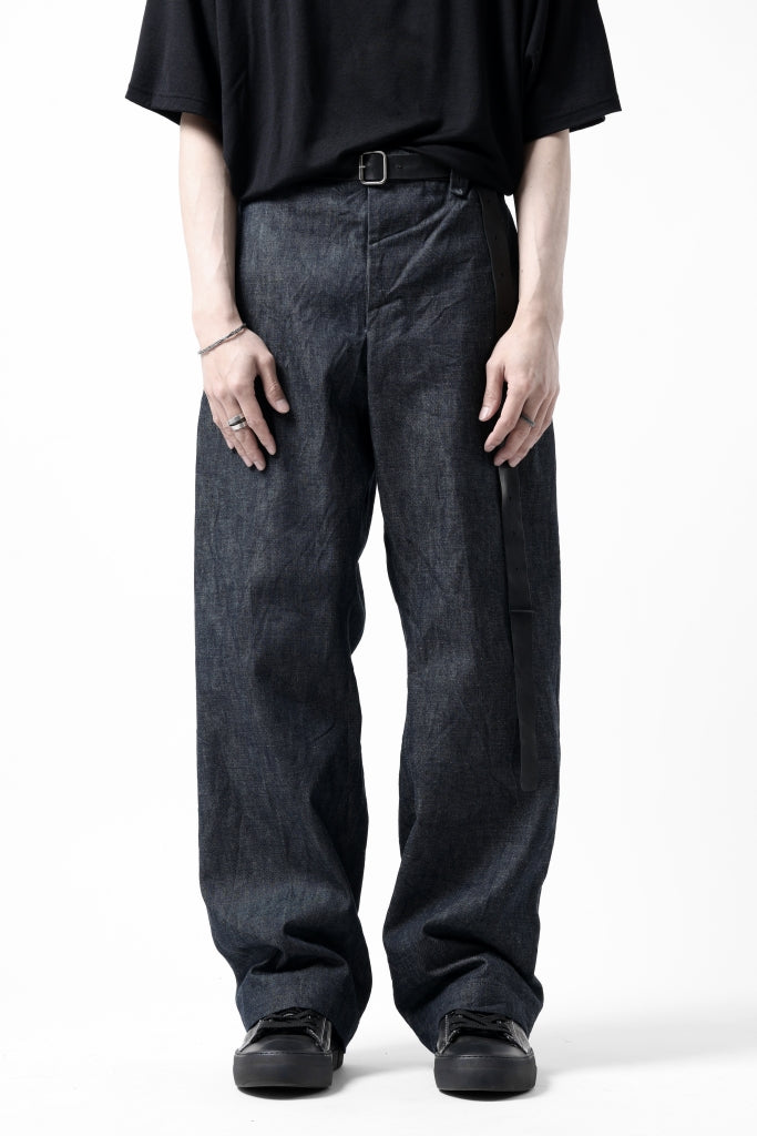 CAPERTICA WIDE SEAMLESS TROUSERS / ZIMBABWE COTTON LITE DENIM