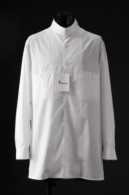 Y's for men CROSSED CHEST POCKET SHIRT / COTTON BROAD