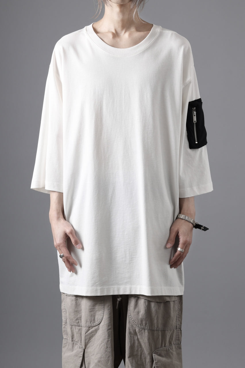 thom/krom ZIP POCKET SHORT SLEEVE TEE / COTTON JERSEY