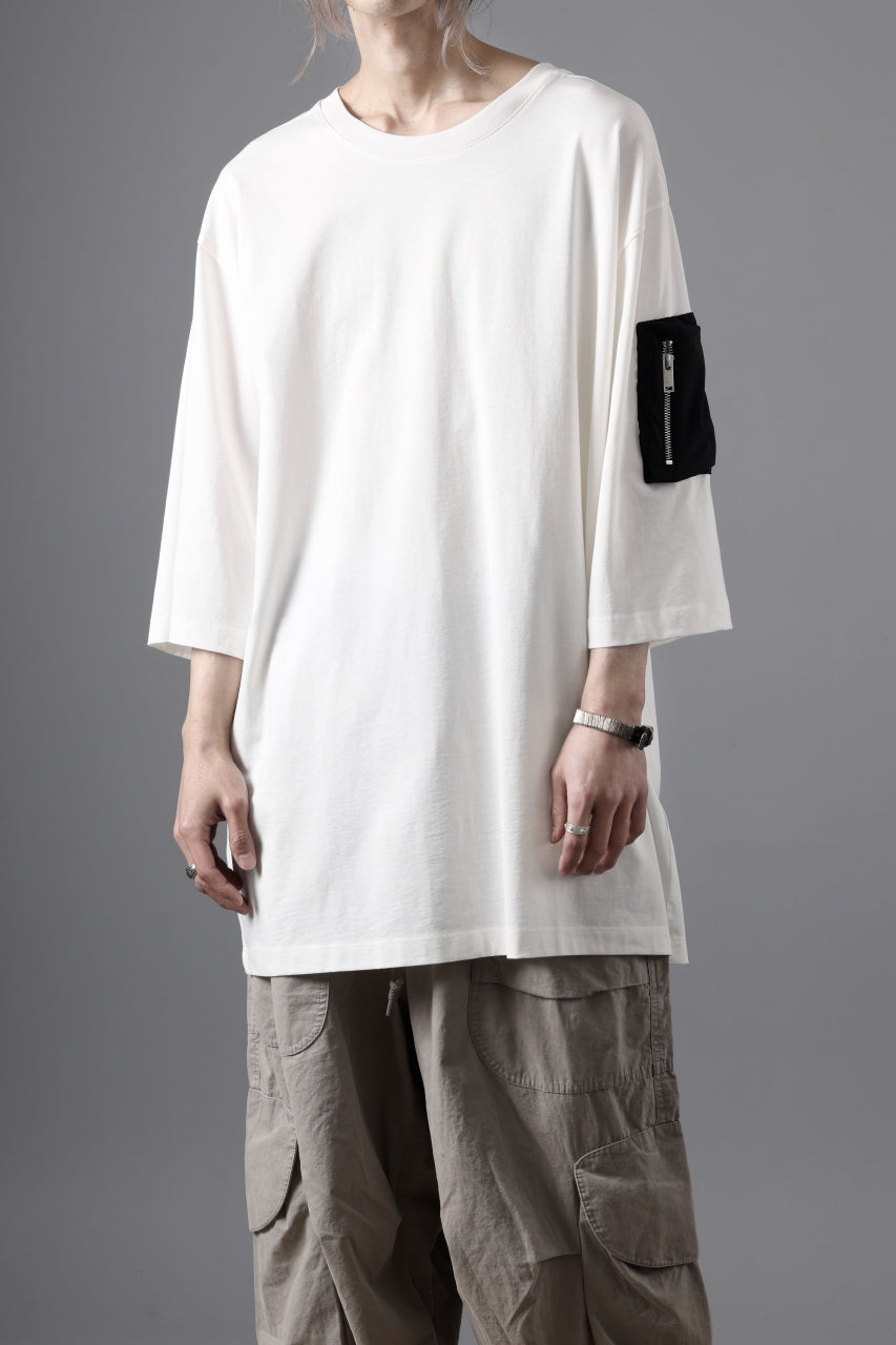 thom/krom ZIP POCKET SHORT SLEEVE TEE / COTTON JERSEY