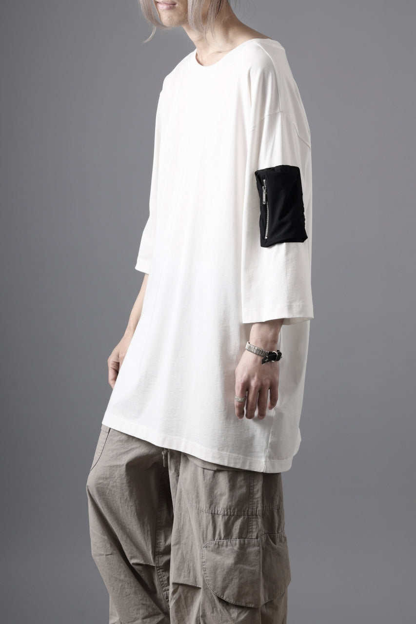 thom/krom ZIP POCKET SHORT SLEEVE TEE / COTTON JERSEY