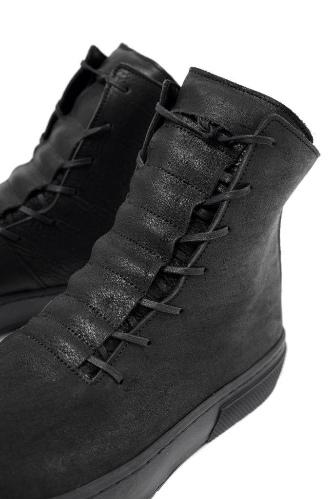 Portaille LACE COVERED SNEAKER BOOTS / BURNED HORSE