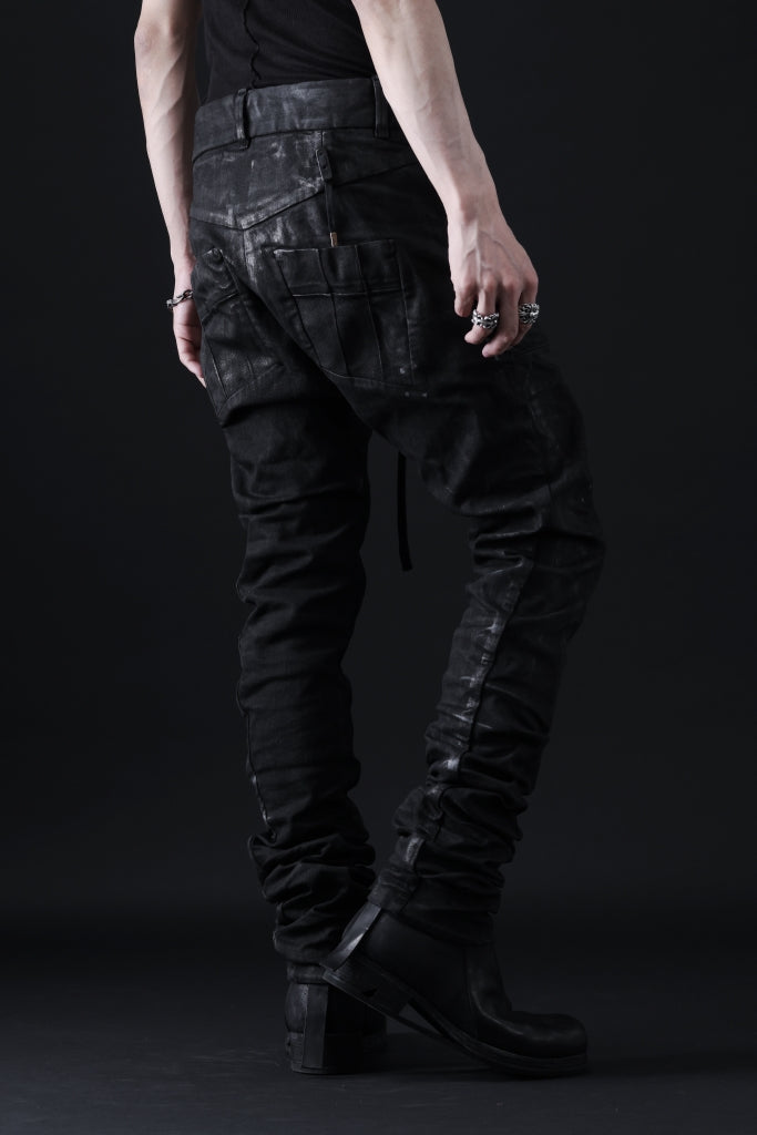 BORIS BIDJAN SABERI TIGHT FIT PANTS / VINYL COATED & NICKEL PRESSED & BODY MOLDED "P13.TF-F1504K