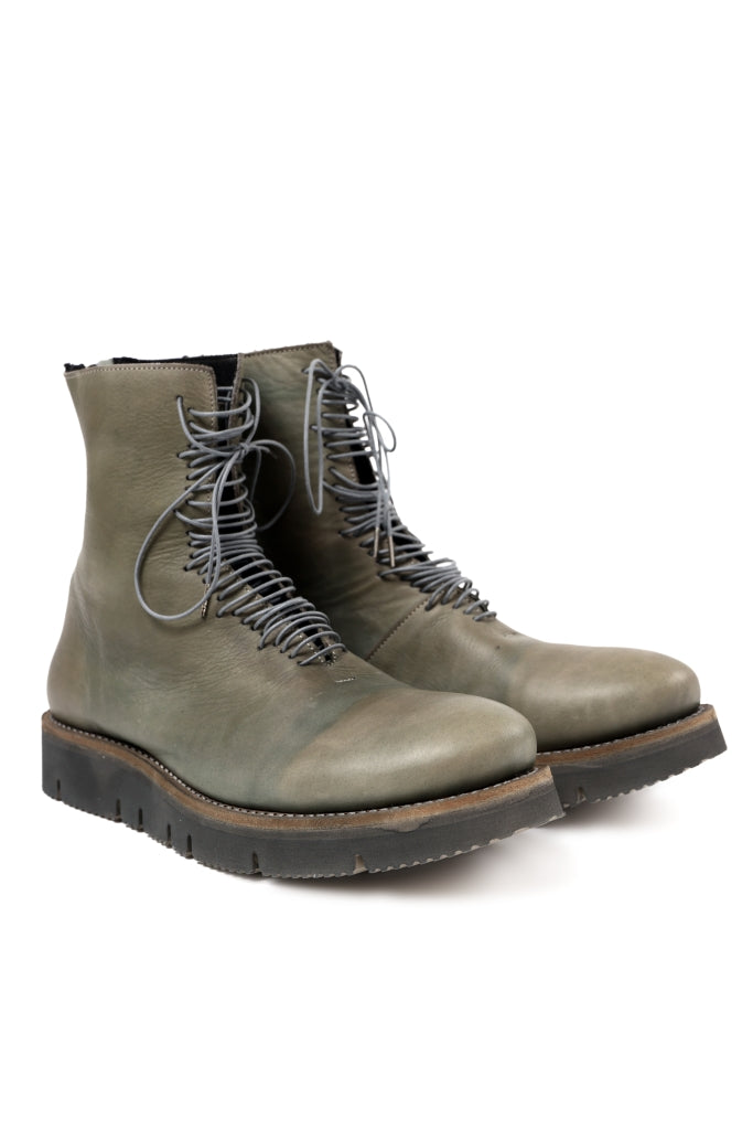 Portaille LADDER LACED BOOTS / LAYERED DYEING COW