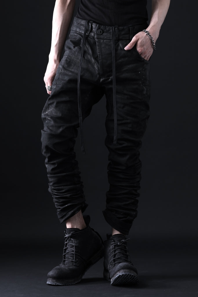 BORIS BIDJAN SABERI TIGHT FIT PANTS / VINYL COATED & NICKEL PRESSED & BODY MOLDED "P13.TF-F1504K