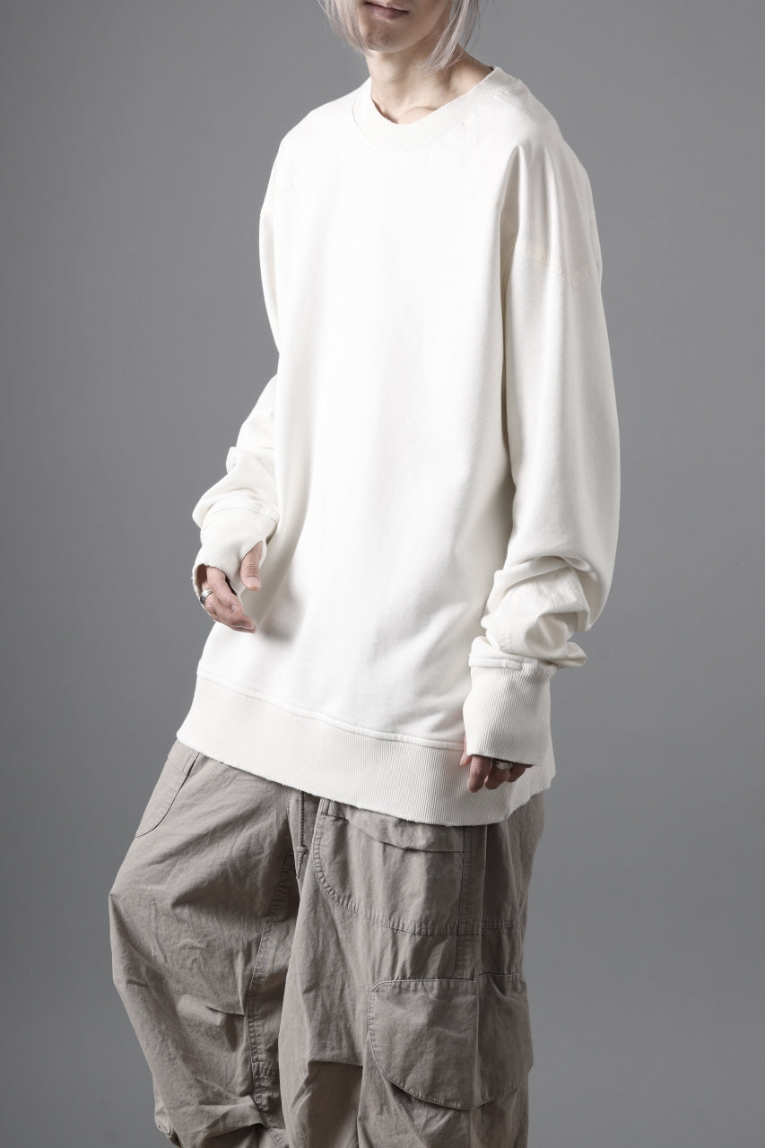 thom/krom CREW NECK TOPS / USED EFFECT COTTON SWEAT