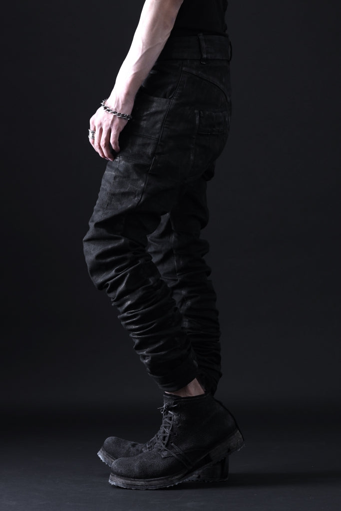 BORIS BIDJAN SABERI TIGHT FIT PANTS / VINYL COATED & NICKEL PRESSED & BODY MOLDED "P13.TF-F1504K