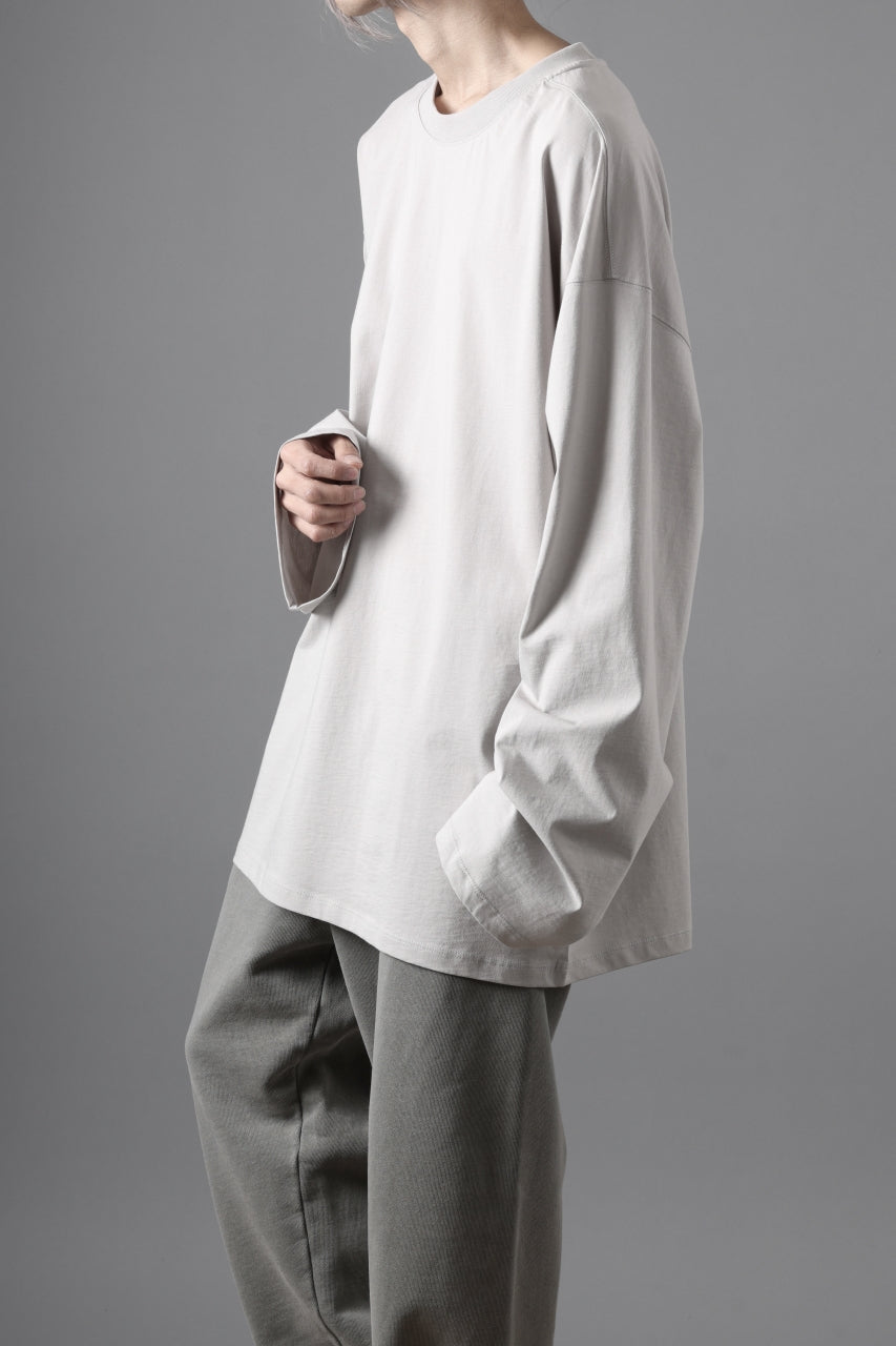 thom/krom OVERSIZED WIDE LONG SLEEVE TEE / COTTON JERSEY