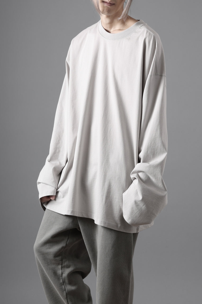 thom/krom OVERSIZED WIDE LONG SLEEVE TEE / COTTON JERSEY