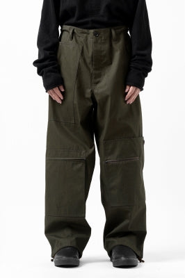 Y's BANG ON! No.189 PATCH WORK PANTS / HIGH DENSITY GABARDINE COTTON