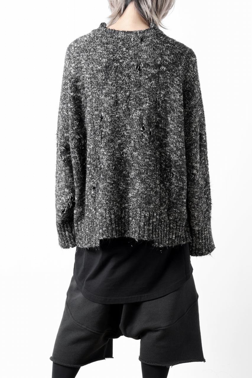 A.F ARTEFACT GRUNGE SWEATER / MELANGE WOOL