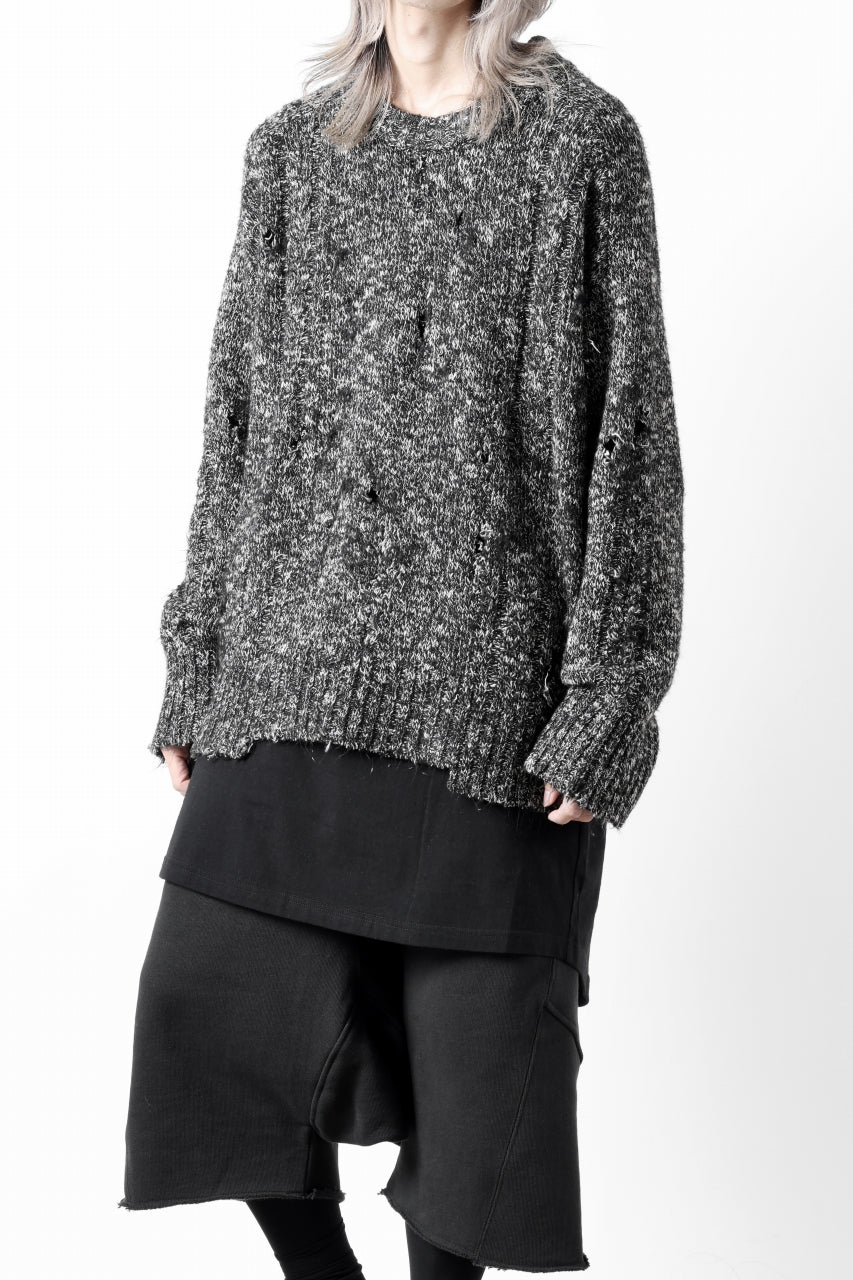 A.F ARTEFACT GRUNGE SWEATER / MELANGE WOOL