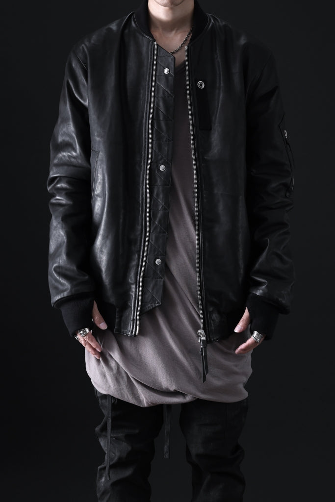 11 BY BORIS BIDJAN SABERI MA-1 PADDED JACKET / HORSE SKIN + PRIMALOFT® 200GR "J3-FMM20007"