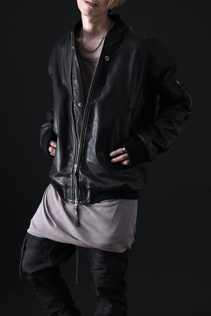 11 BY BORIS BIDJAN SABERI MA-1 PADDED JACKET / HORSE SKIN + PRIMALOFT® 200GR "J3-FMM20007"