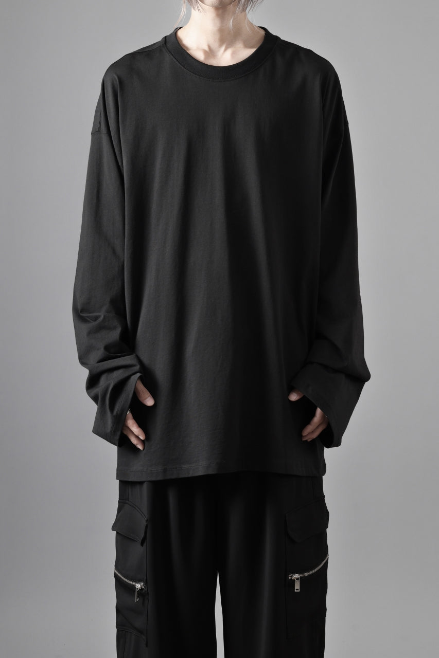 thom/krom OVERSIZED WIDE LONG SLEEVE TEE / COTTON JERSEY