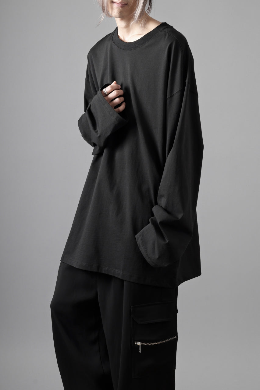 thom/krom OVERSIZED WIDE LONG SLEEVE TEE / COTTON JERSEY