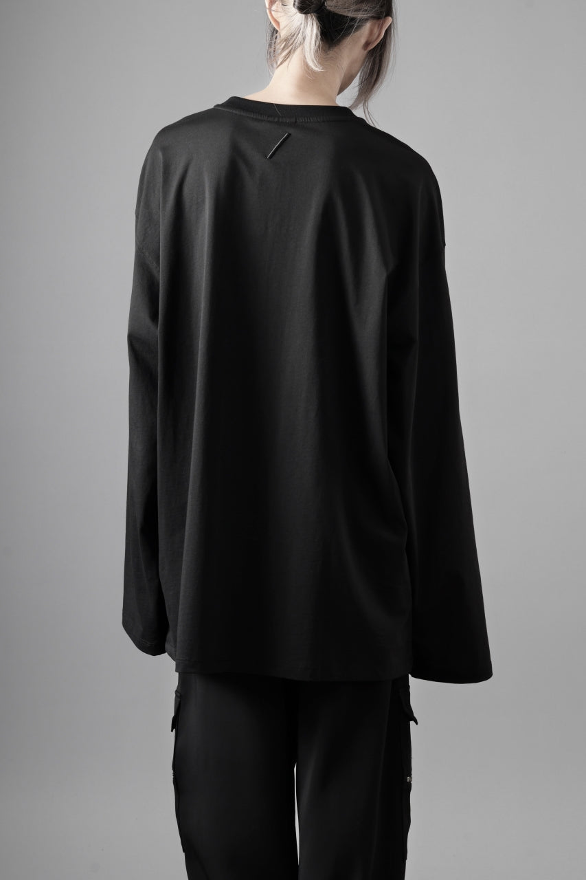 thom/krom OVERSIZED WIDE LONG SLEEVE TEE / COTTON JERSEY