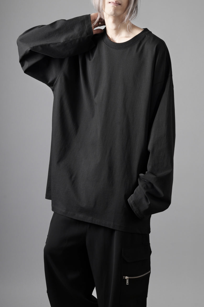 thom/krom OVERSIZED WIDE LONG SLEEVE TEE / COTTON JERSEY