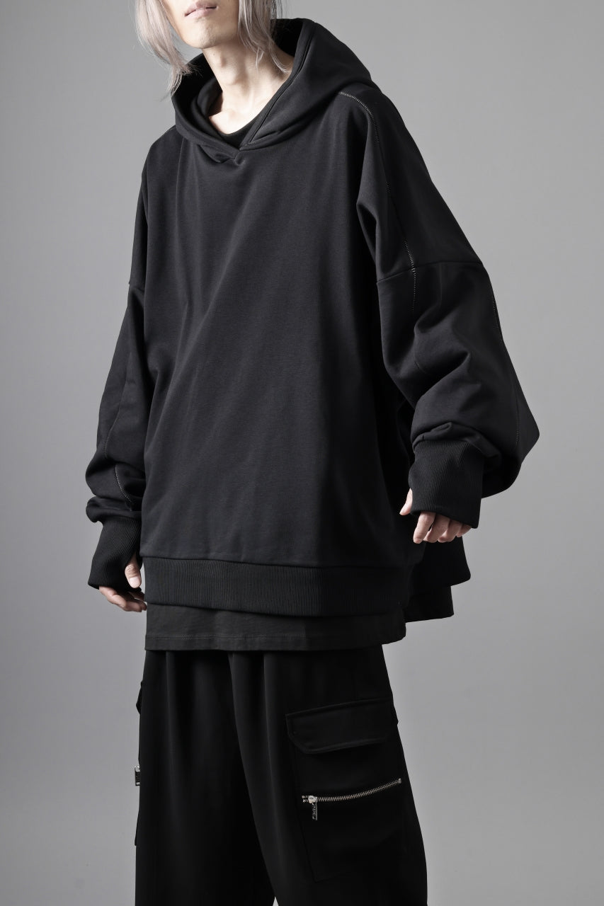 thom/krom EXTRA OVERSIZED FIT HOODIE / ELASTIC COTTON SWEAT
