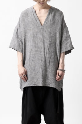 _vital exclusive minimal tunica tops / thin stripe soft linen