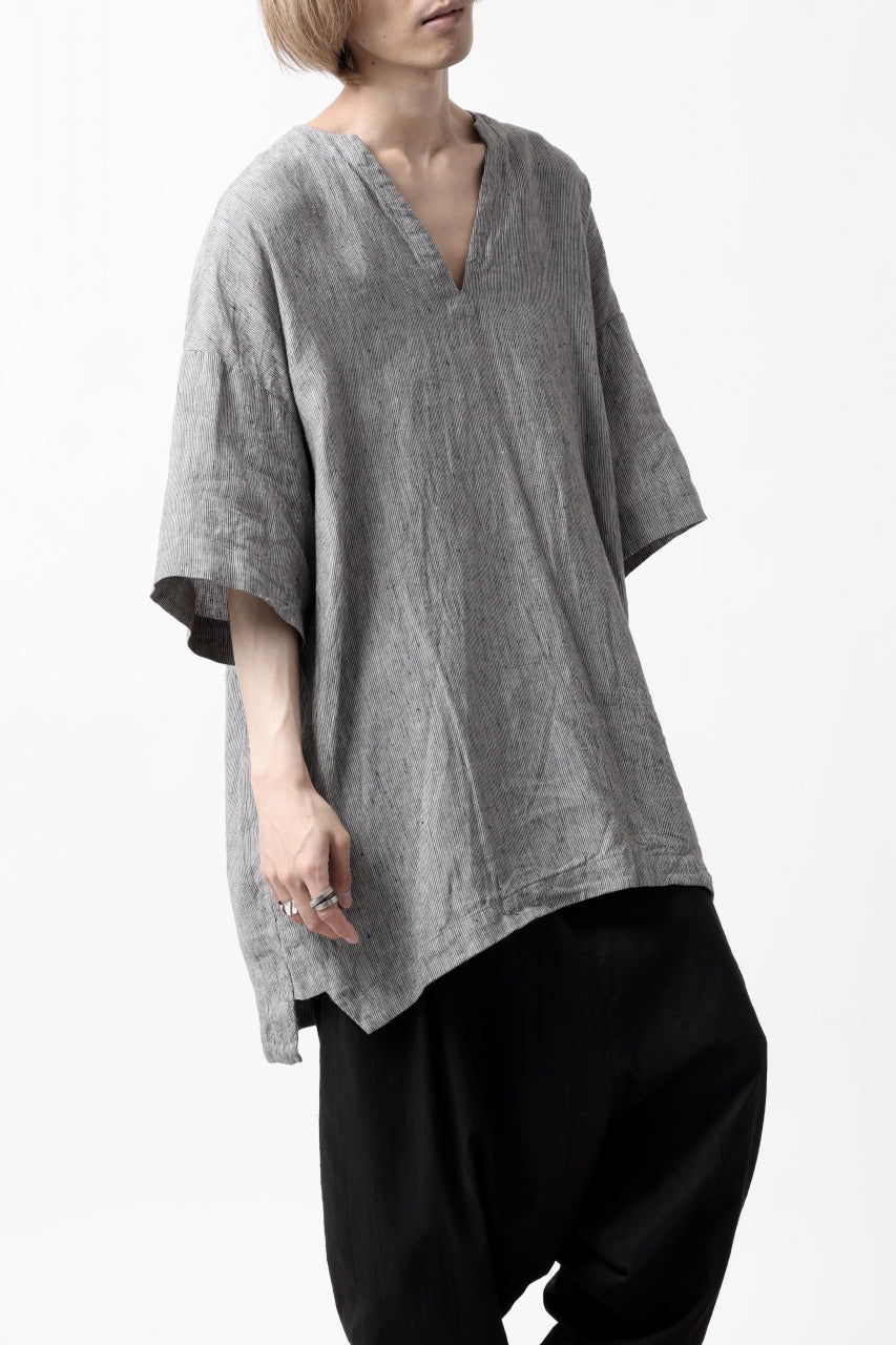 _vital exclusive minimal tunica tops / thin stripe soft linen