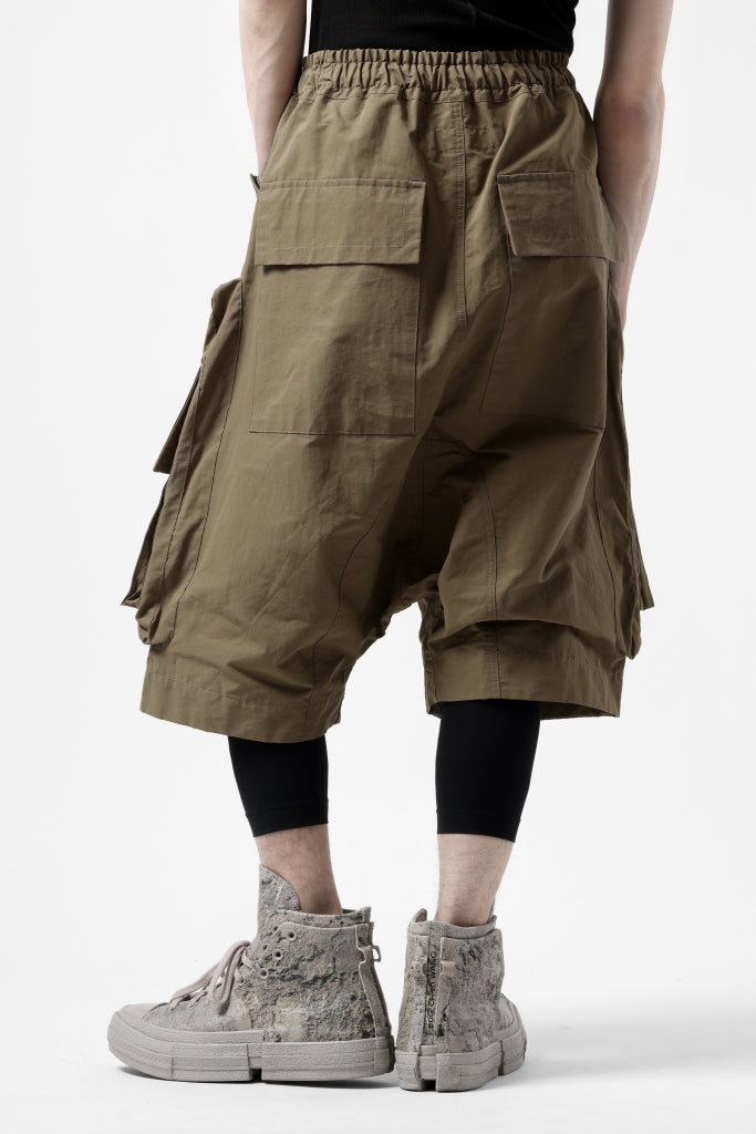 A.F ARTEFACT RADICAL-ZIP MILITARY SARROUEL SHORTS