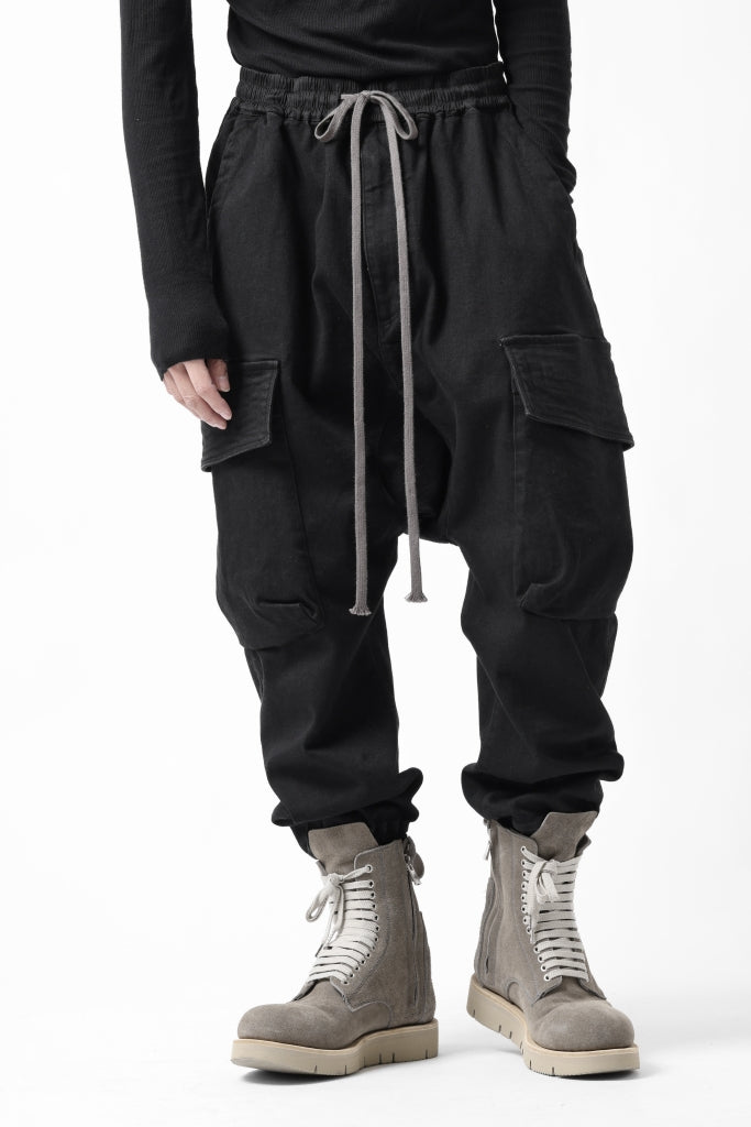 A.F ARTEFACT EASY SARROUEL CARGO PANTS / HI-STRETCH DENIM