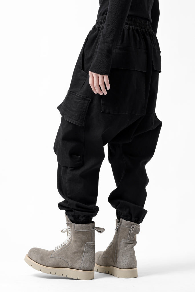 A.F ARTEFACT EASY SARROUEL CARGO PANTS / HI-STRETCH DENIM