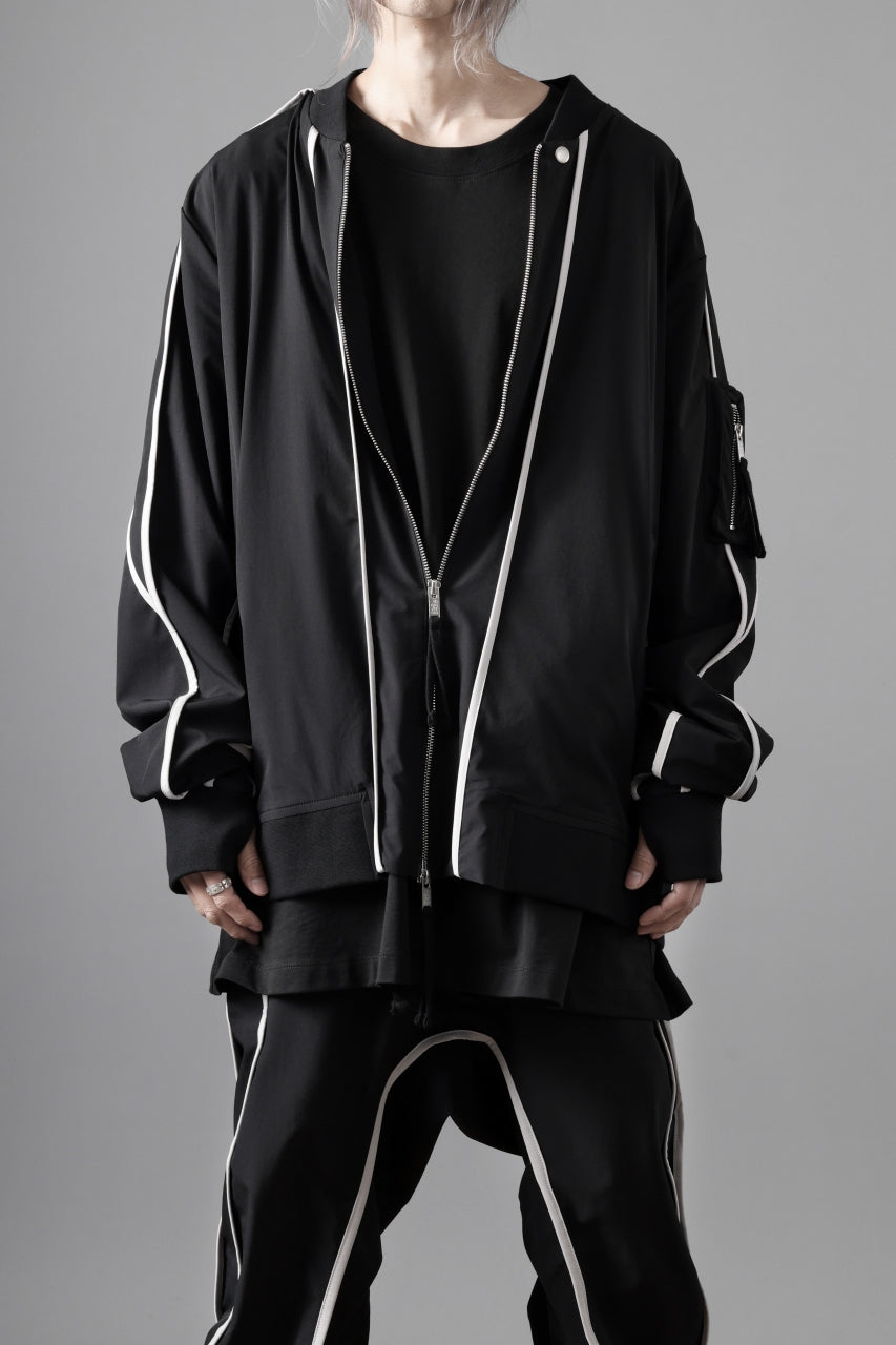 thom/krom MA-1 JACKET / ELASTIC NYLON + REFLECTION PIPING