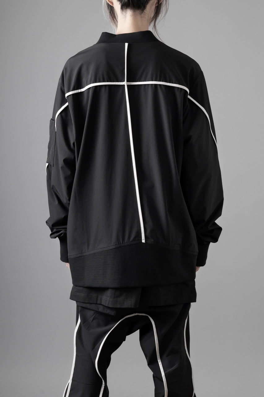 thom/krom MA-1 JACKET / ELASTIC NYLON + REFLECTION PIPING