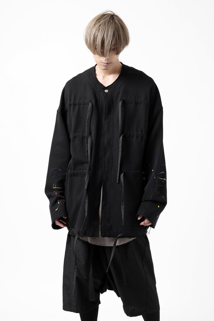 ALMOSTBLACK CHINA CODE SWEAT CARDIGAN