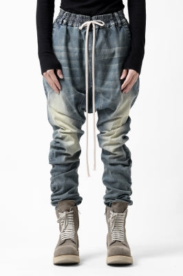 A.F ARTEFACT SARROUEL SKINNY PANTS / FADED AGEING DENIM