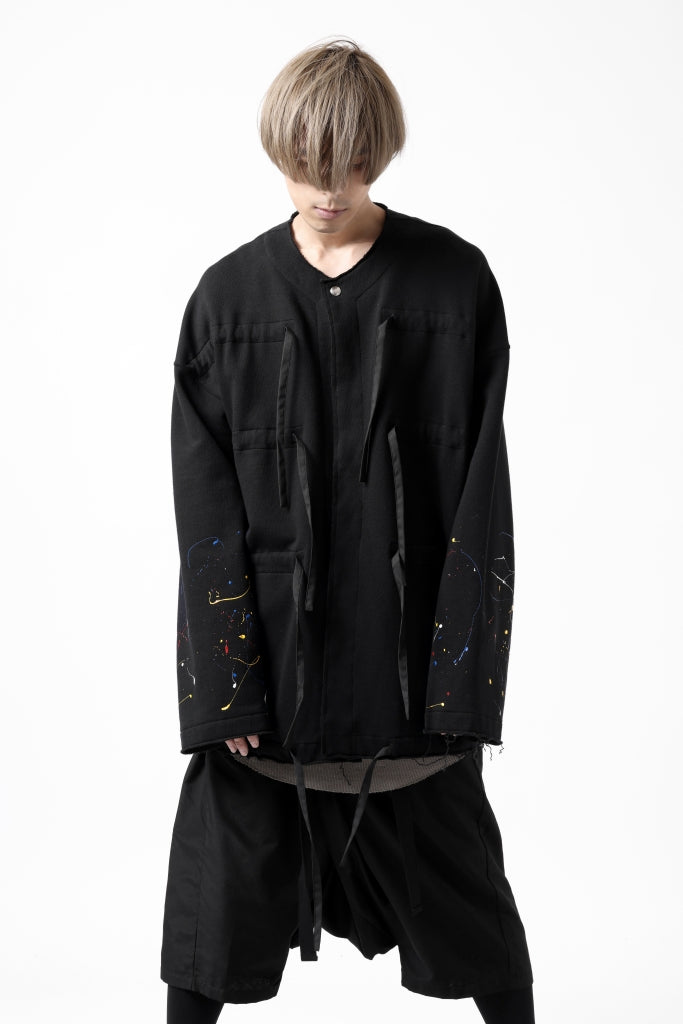 ALMOSTBLACK CHINA CODE SWEAT CARDIGAN