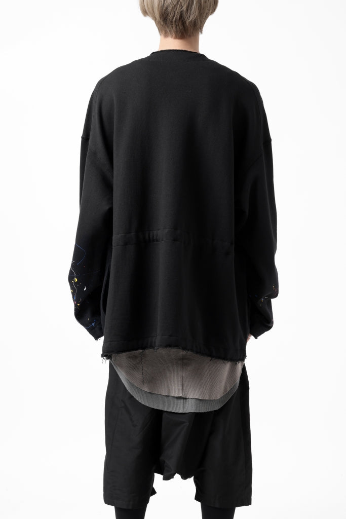 ALMOSTBLACK CHINA CODE SWEAT CARDIGAN